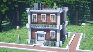 [Minecraft build tutorial] Modern House