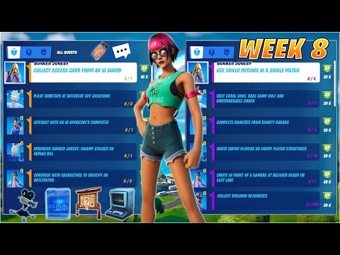 Fortnite All *LEAKED* Week 8 Legendary & Epic Quests(Challenges) Guide - Chapter 2 Season 7