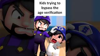 Kids trying to bypass the age verification ID be like SMG4