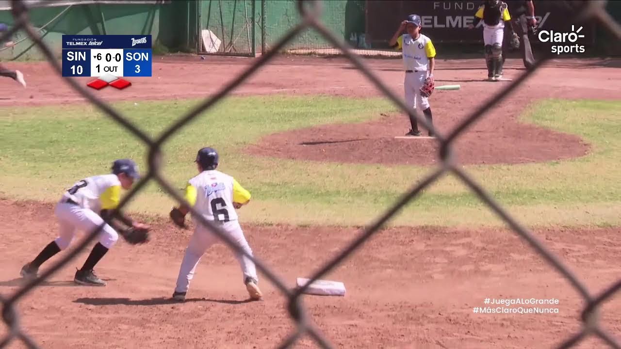 Liga Telmex Telcel de Béisbol 2026 categoría 9-10 años: semifinal Sonora vs Sinaloa