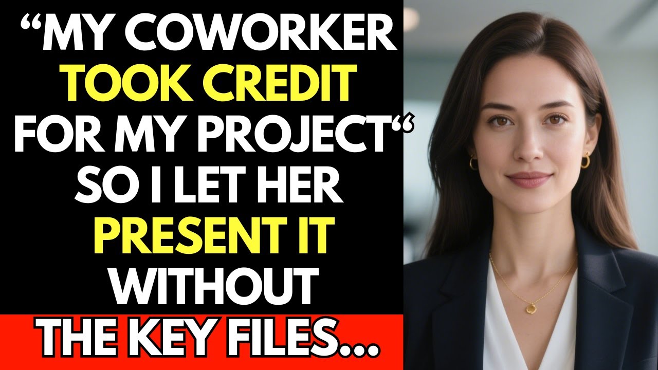 My Coworker Took Credit for My Project—So I Let Her Present It... Without the Key Files
