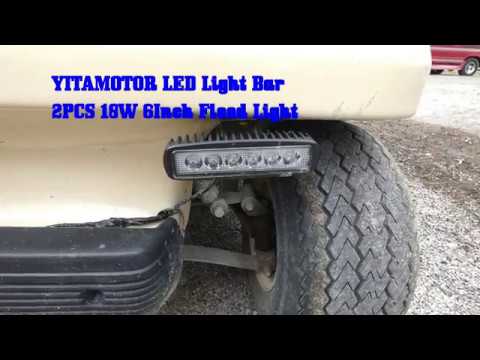 Part of a video titled Updates to a Club car Golf Cart wiring up some headlights and taillights ...