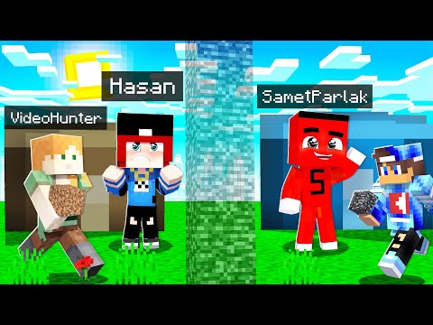 HASANI MİNİ YAPI KAPIŞMASINDA PRO PARKURCU İLE TROLLEDİM !! - Minecraft