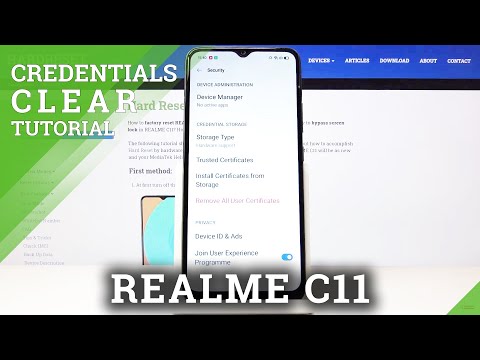 How to Clear Credentials in REALME C11 – Delete Credentials Storage