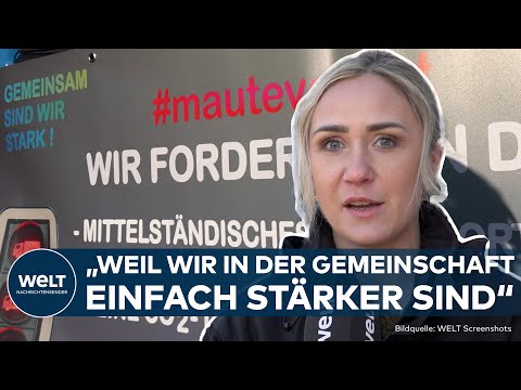 GEMEINSAM GEGEN AMPEL: Spediteure protestieren zusammen mit den Bauern – Großdemo in Nürnberg