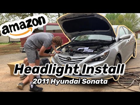 Amazon Aftermarket Headlights on 2011 Hyundai Sonata / SPEC D TUNING