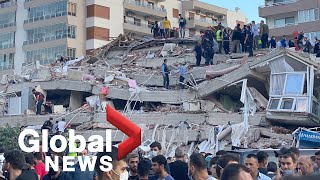 Sute de răniți și zeci de morți în urma cutremurului devastator din Turcia și Grecia 1 video