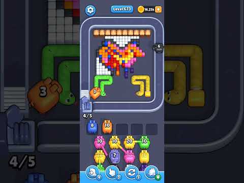 Pixel Flow Level 673 Walkthrough