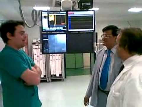 Dr. Vivek Gupta with Prof Romeo in Cath lab of Tor Vergata Rome,  May 2011 .mp4