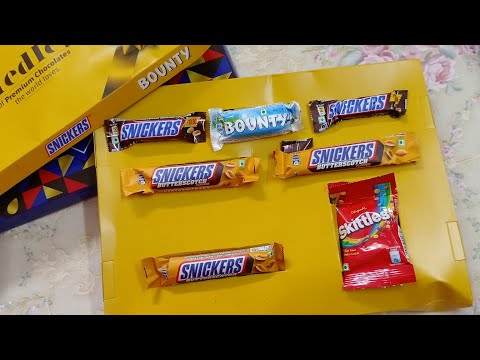 Chocolate Gift Box|Festival special |Medley of  Premium Chocolates|Snickers| Bounty |Skittles| ASMR