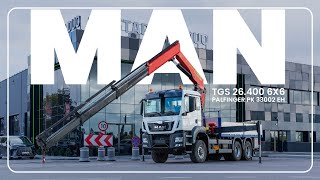 Camion plateau MAN TGS 26.400 6x6 PALFINGER PK 33002 EH Crane Kran | Image 4 - Autoline