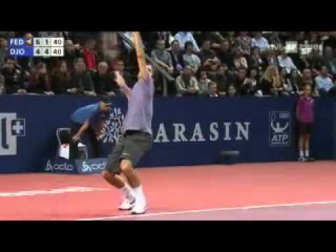 Highlights at Final in Basel (Federer vs Djokovic)
