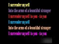 Saybia I Surrender [Lyrics] 