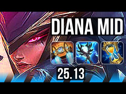 DIANA vs QIYANA (MID) | KR Master | 25.13
