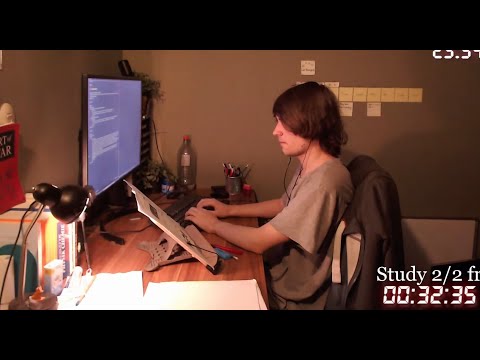 study with me live | pomodoro 50/10 | rain