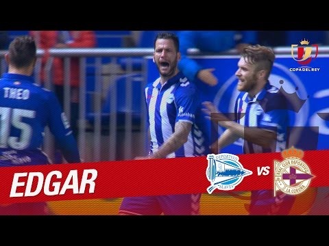 Golazo de Edgar (1-0) Deportivo Alavés vs Deportivo de la Coruña