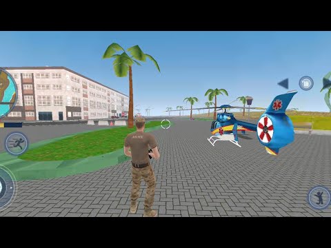 Helicopter And Bike Driving in Open world Game - Army Commando Chase Vice Town - Android Gameplay