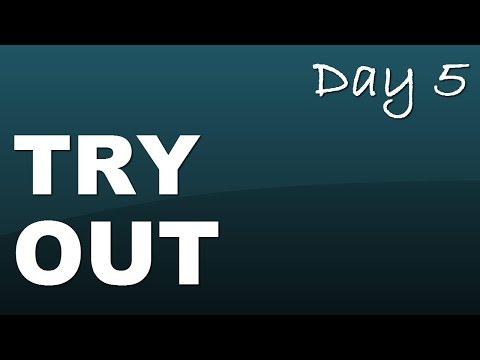 Phrasal verb: try out - Day 5 with JenniferESL