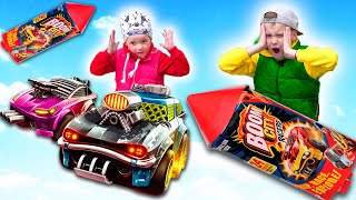 Cars for Boys Kids Play Cars in Rockets Boom City Racer