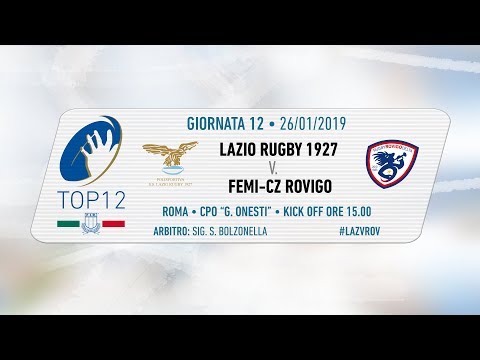 TOP12 2018/19, Giornata 12 - Lazio Rugby 1927 v Femi-CZ Rovigo