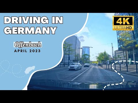 Driving in Germany - Offenbach April, 2023 4K
