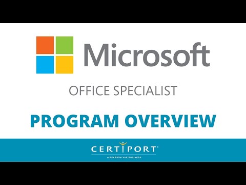 Microsoft Office Specialist (MOS) Program Overview - YouTube