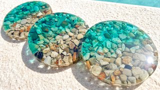 Easy & Beautiful Sea Resin Coaster Tutorial