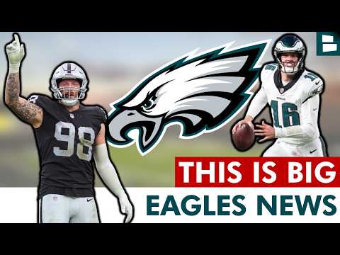 🚨JUST IN: NEW Maxx Crosby Trade UPDATE! Major Eagles Trade Rumors + Tanner McKee to Jets?