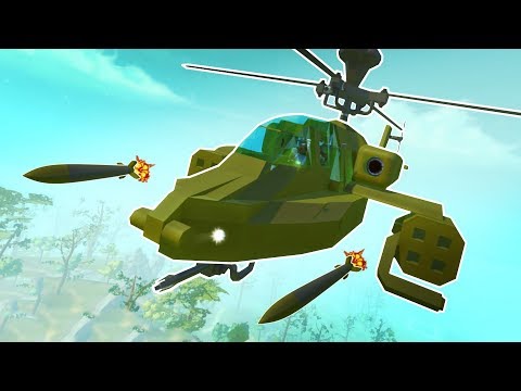 MISSILE FIRING HELICOPTER! - Scrap Mechanic Creations! - Episode 112