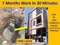 COMPLETE House Construction Process TIME-LAPSE - 7 Months Work In 30 Minutes