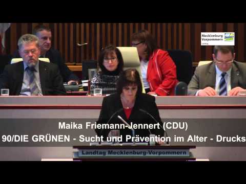 30.01.2014, Maika Friemann-Jennert, CDU-Fraktion, Landtag M-V, Debatte zur Sucht im Alter