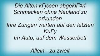 Goethes Erben - Der Eissturm Lyrics