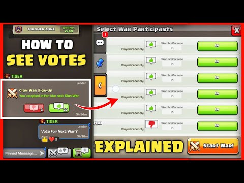 HOW TO USE CLAN WAR SIGN UP FEATURE IN CLASH OF CLANS | CLAN WAR SIGN-UP EXPLAINED