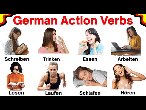 German Action Verbs | Common Action Verbs in German | Learn German | German Vocabulary