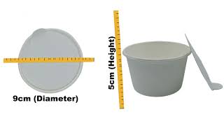 Eco-Friendly 240ml Bio Bowls with Paper Lids