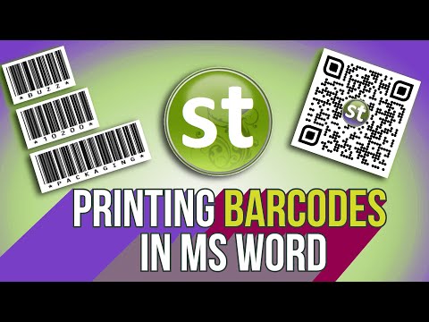 Printing barcodes in Microsoft Word for shop floor scanning in Standard Time®