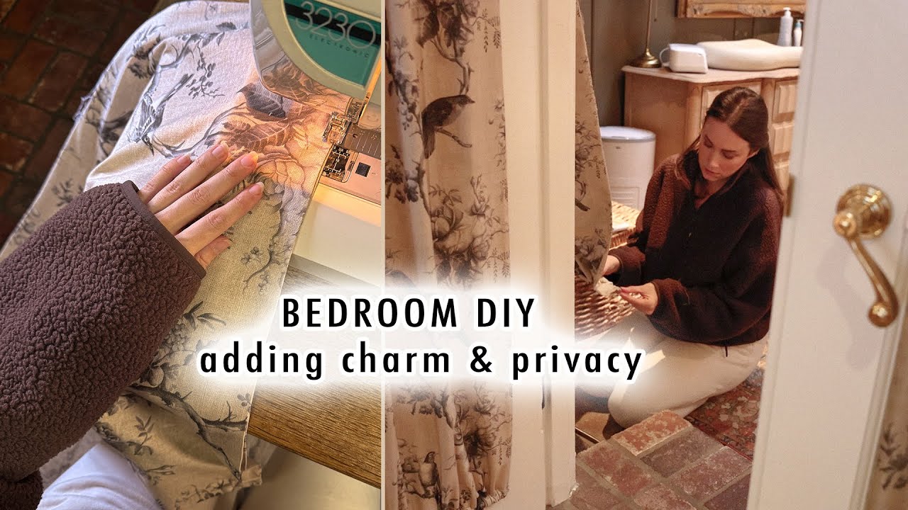 Bedroom DIY *adding charm & privacy to our bedroom*