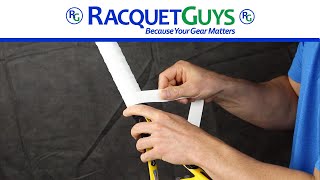 How to install an overgrip on your tennis racquet by Racquetguys