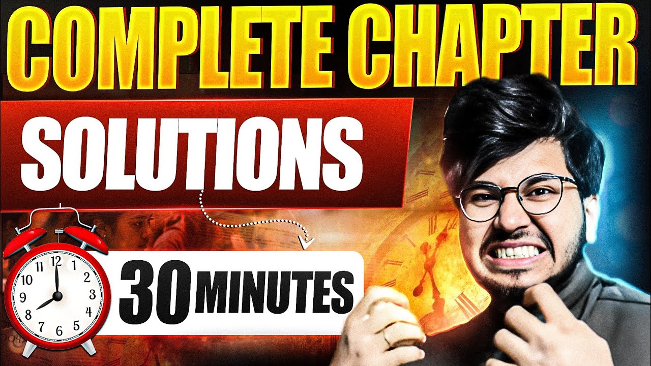 SOLUTIONS CLASS 12TH CHEMISTRY FULL CHAPTER IN 30 MIN | CLASS 12 CHEMISTRY CHAPTER 1 BY MUNIL SIR