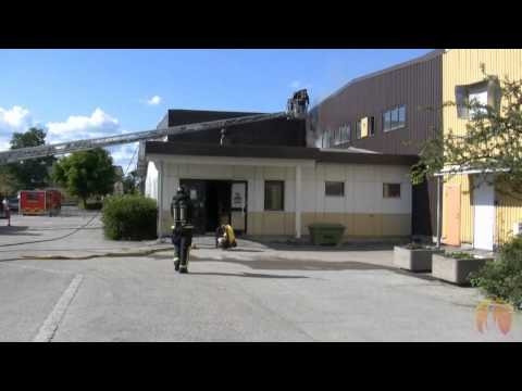 Brand i industrilokal på Gimogatan i Uppsala