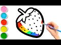 Draw Paint Colorful Strawberry Step By Step Art Tips For Children 41