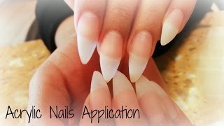 STILETTO NAILS TUTORIAL ACRYLIC