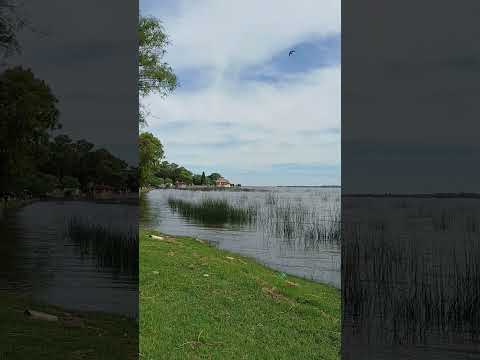 La vista de la laguna de Chascomus. 3m/4m de profundidad cerca de la costa. Buenos Aires Argentina