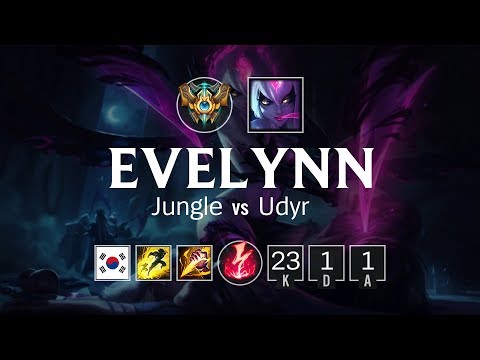 Evelynn Jungle vs Udyr - KR Challenger Patch 8.2