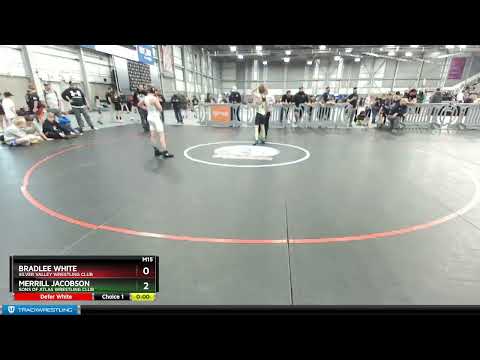 98 Lbs Champ. Round 1 - Bradlee White, Silver Valley Wrestling Club Vs Merrill Jacobson, Sons Of A