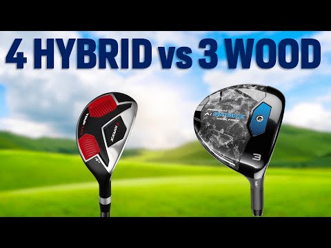 Part of a video titled 4 Hybrid vs 3 Wood - Differences and similarities - YouTube