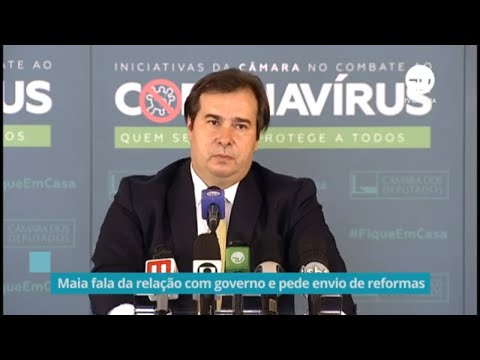 Maia comenta relação com governo e pede envio de reformas ao Congresso - 07/07/20