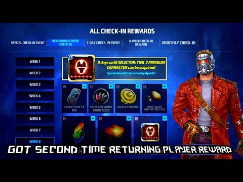 I got 2nd time returning player reward | premium tier-2 selector | marvel future fight