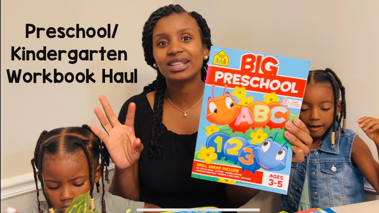 Affordable Preschool and Kindergarten Curriculum Workbooks | Mini Amazon + Target Haul