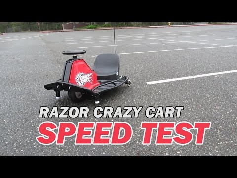 Razor Crazy Cart Speed Test - Max Speed Achieved Caught on GPS